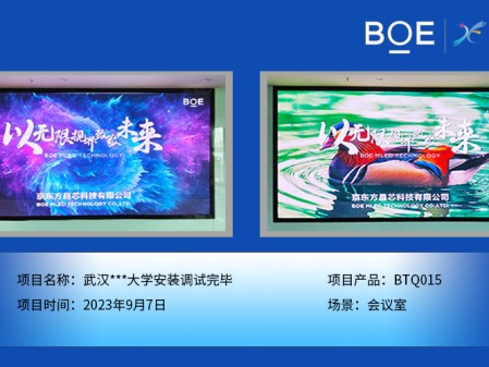 鞍山武漢***大學會議室BTQ015安裝調試完畢