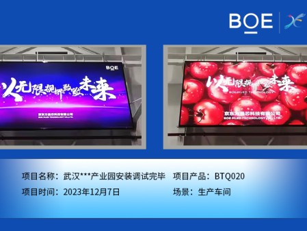 涼山武漢**產(chǎn)業(yè)園生產(chǎn)車間BTQ020安裝調試完畢