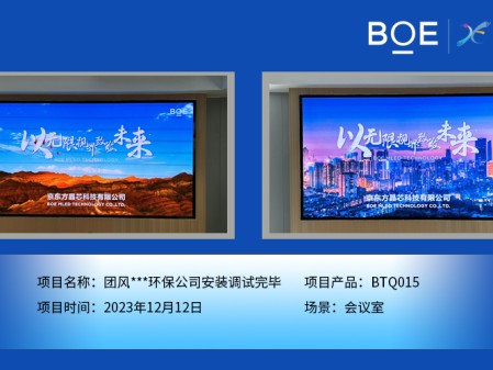 肇慶團風**環(huán)保公司會議室BTQ015安裝調(diào)試完畢