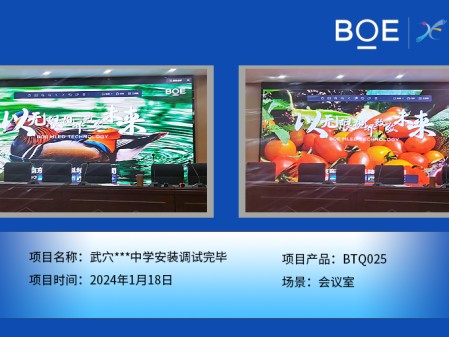 十堰武穴***中學(xué)會(huì)議室BTQ025安裝調(diào)試完畢