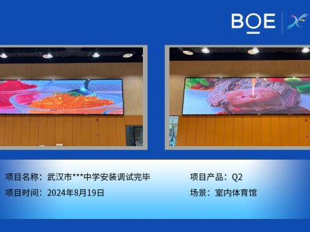 深圳武漢市***中學(xué)安裝調(diào)試完畢
